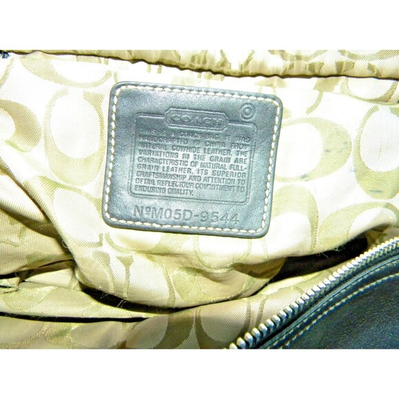 Vintage Coach Black Leather Soho Handbag Shoulder Purse D05D-9544 - Picture 10 of 11